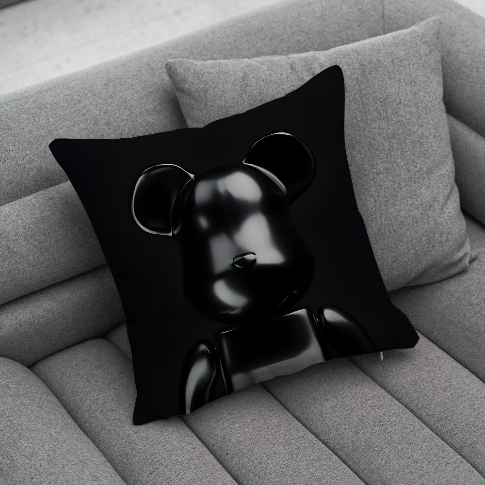 Fashion B-BearbrickS Toy Pillow Case Soft Cushion Cases for Farmhouse Sofa Decor Home Decorations and Protector