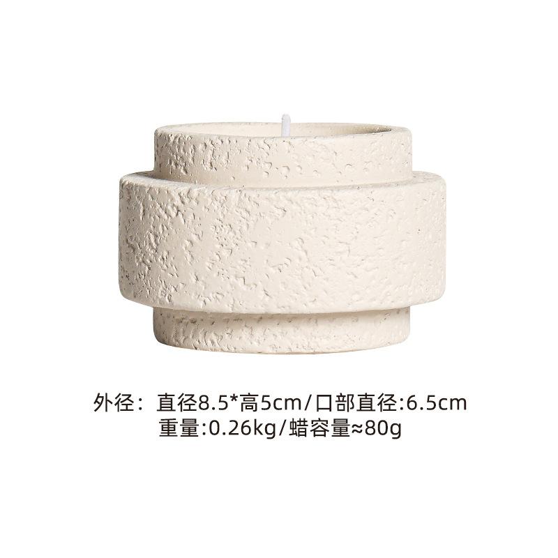 Nordic Simple Matte Cement Candle Holder Home Aromatherapy Candle Cup Diy Candle Holder Ornaments Wax Container Home Decoration