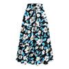 Women's Ruffled Spring Casual Long Skirt Plain Color Skirt Retro Pleated Skirt