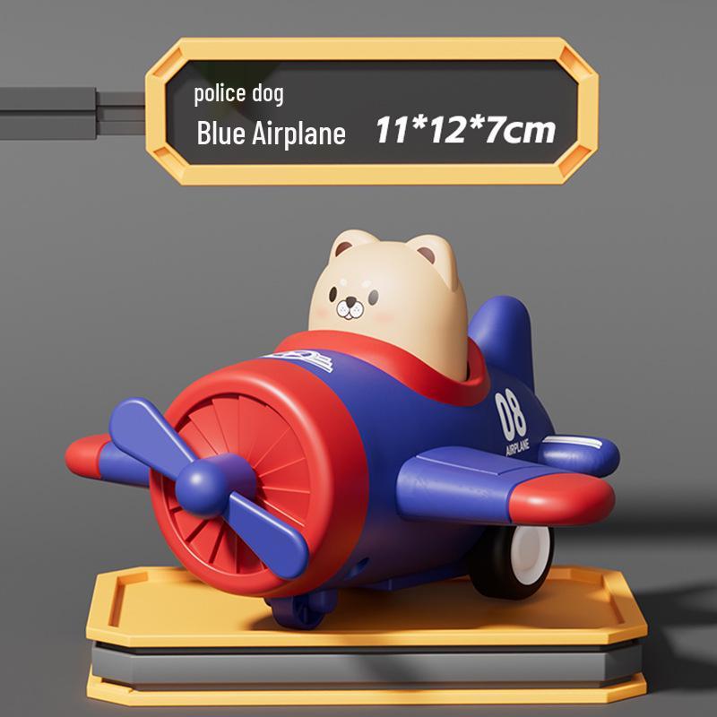 Children's Inertial Pull-Back Small Airplane Toy Car