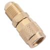 R410a R32 R22 HVAC Adapter Set 5/16 SAE To 1/4 SAE Flare Quick Couplers for HVAC Repair Tools with Brass Construction Anti-Aging