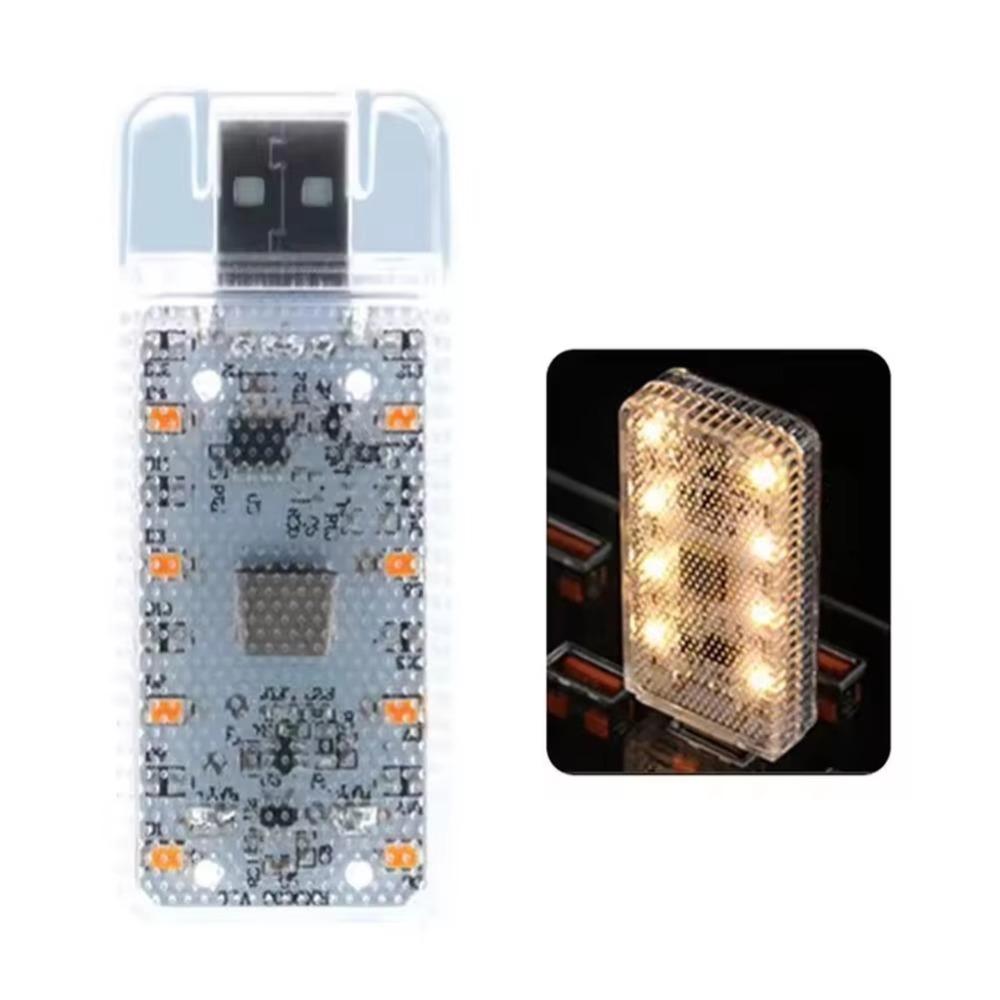 Magnetic Mount LED Car Touch Light Touch Sensor Mini Size Car Atmosphere Lamp Dimmable Light Soft Light USB Night Light