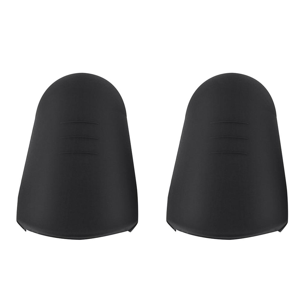 2Pcs Saxophone Clarinet Mouthpiece Protective Rubber Cap Sax Accessories (Black)