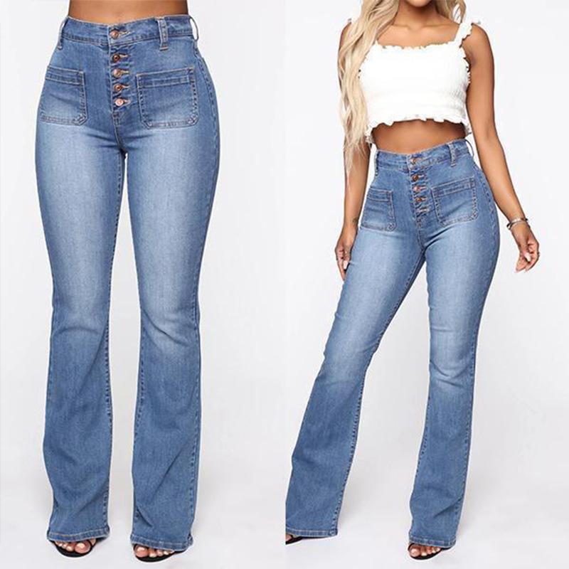 Women's Casual Fashion Striped Floor-Mopping Straight Pants Casual Pants
