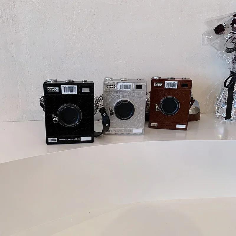 Personalidade Bolsa Feminina Crossbody Novo Design Originalidade Câmera Em Forma Pequena Bolsa Quadrada Moda Jovem Bolsas De Ombro Femininas