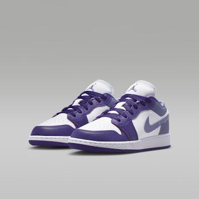 Jordan 1 Low Court Purple White Dusty Amethyst (GS)