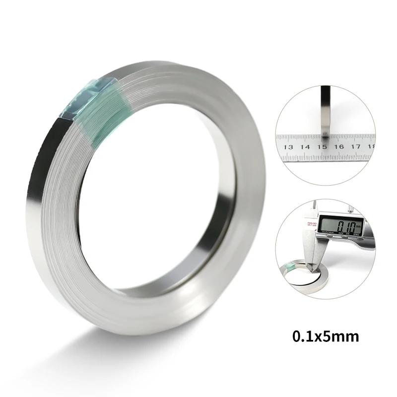 10m/Roll Nickel Plated Strip 18650 Li-ion Battery Connector 0.1mm 0.12mm 0.15mm 0.2mm Spot Weld Steel Belt Battrey Connectors