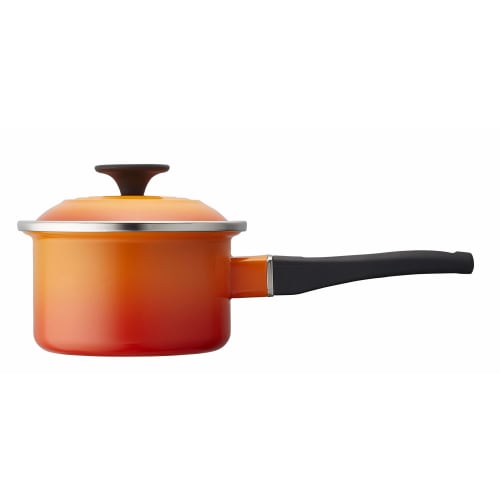 Le Creuset Enamel Saucepan EOS, 14 cm, Orange [Official Product in Japan]