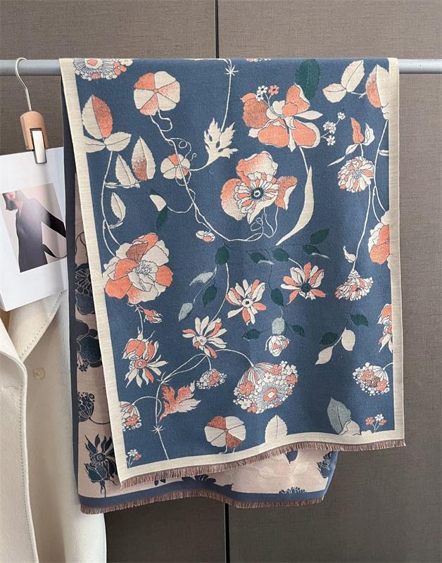 Luxus Design Kaschmirschal für Damen Winterschal Wickeltuch Hijab Verdicken Decke Damen Lang Pashmina Echarpe Halstuch Bufanda