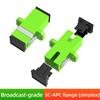 10pcs SC to SC Fiber Optic Adapter UPC/APC Simplex Duplex Flange Coupler Square Female Connector for Single Mode OS2 Patch Cord