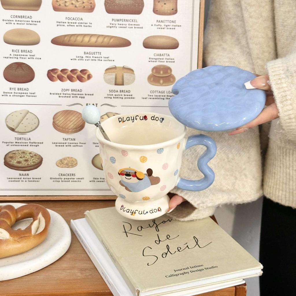 Welpentasse Kelch Keramiktasse Wasserkelch Mädchen Tasse Büro Kaffee Frühstückstasse