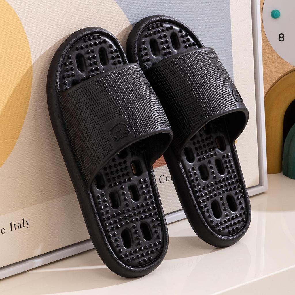 Qidashun Water-Draining Lightweight Unisex Summer Bathroom Slippers for Home
