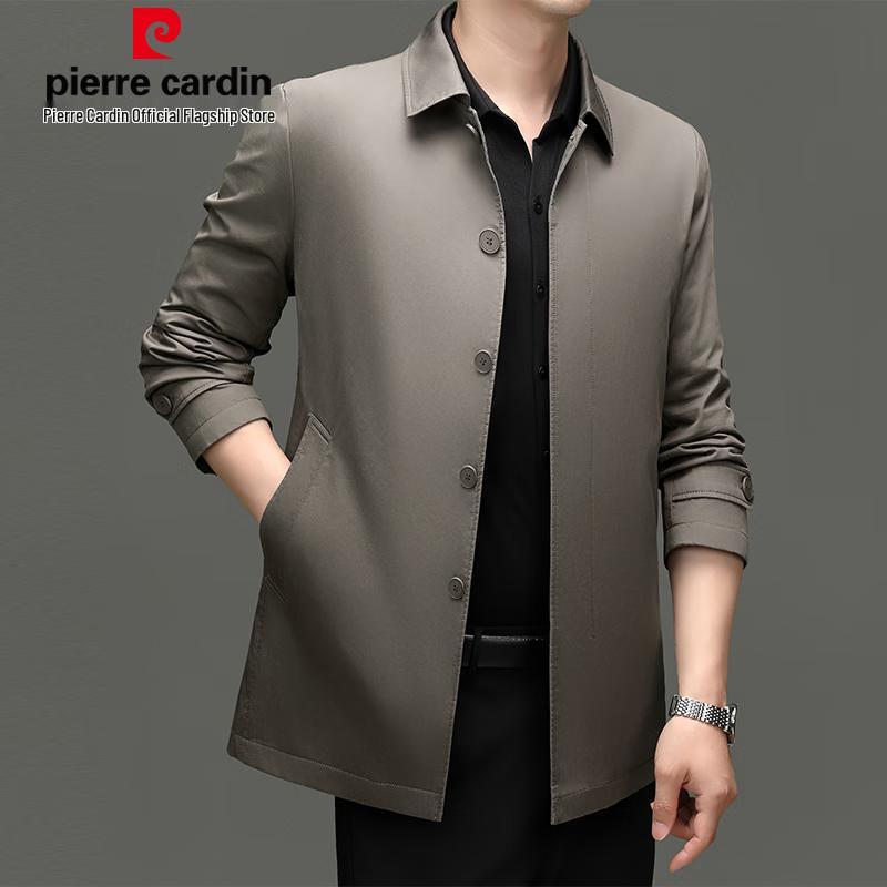 Pierre Cardin Men's 100% Cotton Mid-length Casual Jacket