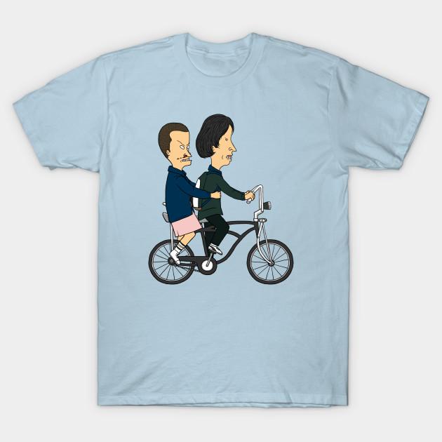 

Men Black Print T-shirt Strangely Stupid No-Cut Transfer Paper Print Cotton Tshirt L світло-синій колір