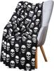 Halloween-Decke Oranger Fledermaus-Print Fleece-Überwurf Gruselige Deko Weich Gemütlich Party-Geschenk für Halloween Heimdekoration Bettwäschebezug