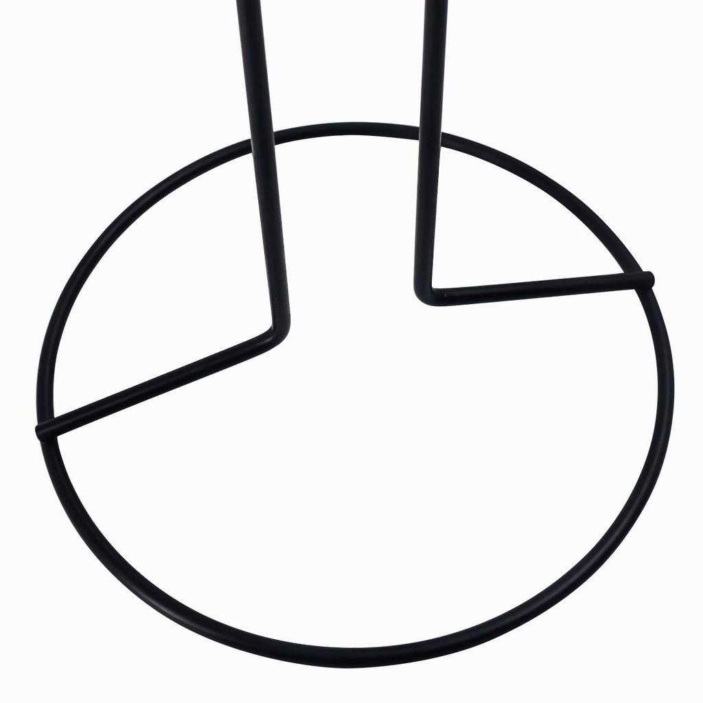 Two Freestanding Toilet Paper Roll Holders for Bathroom and Kitchen Storage (Black)