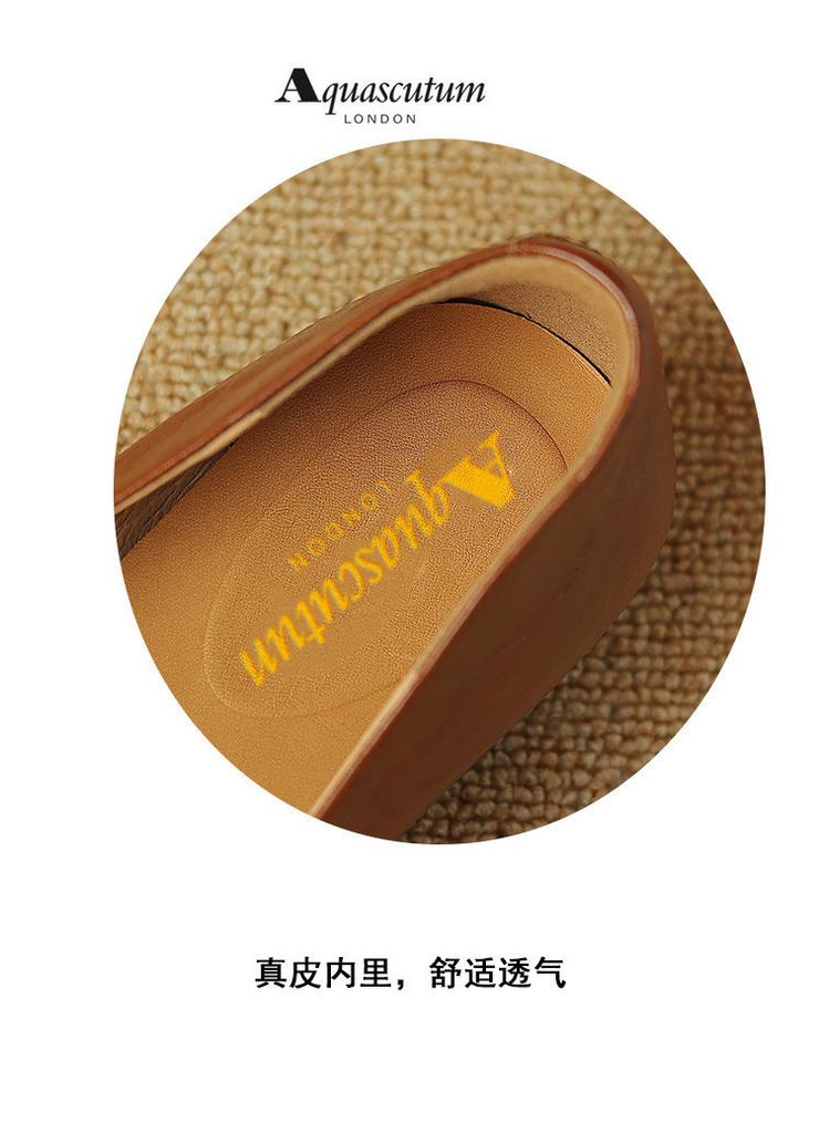 [British century old brand] Retro square toe low heel one-piece Mary Jane fashion shoes, comfortable and versatile women's single shoes