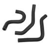 3Pcs Motorcycle Radiator Hose Thickened High Temperature Resistant Silicone Radiator Coolant Hose For CR80R CR85R Black