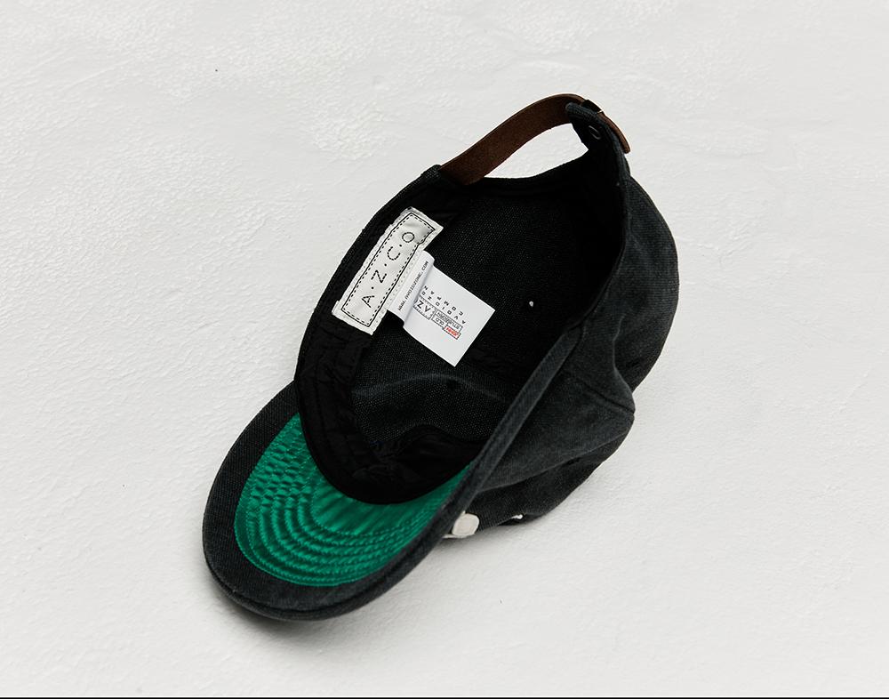 AZCO Pigment All Washed Ap Cap (Black)