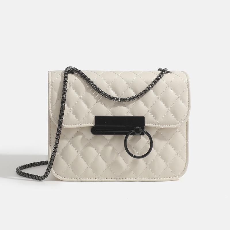 Luxury Female Flap Shoulder Bags Rhomboid Lattice Handbags Chain Mini Square Bags PU Leather Crossbody Bags