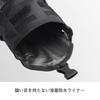 Komine SA-211 729 Waterproof Leg Bag for Motorcycles, Reflective Black, 0.6. gal. (2.2 L), -Repellent