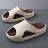 Neue Hausschuhe Herren Sommer Mode schlichte Oberbekleidung dicker Boden rutschfest Outdoor-Sport Freizeit Strand Herren Ein-Wort-Slipper
