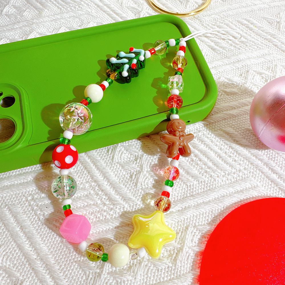 

Милый кулон в виде рождественской елки в европейском и американском стиле, цепочка для телефона, браслет на запястье