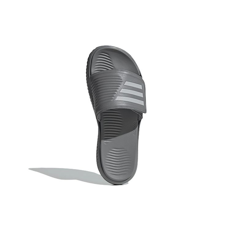 adidas Alphabounce Slide 2.0 Breathable Rubber Sole Non-Slip Slide Sandals Unisex Sandals Gray GY9419