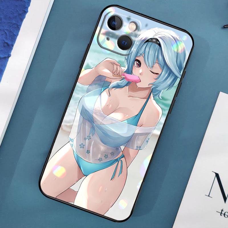 Cute Sexy Eula Game Phone Case For iPhone 15 14 Pro Max 11 13 12 Mini X XR XS Max SE 2020 7 8 Plus Cover Capa