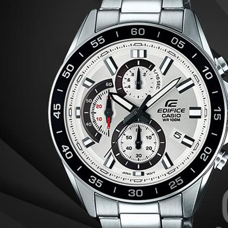 Casio Men EDIFICE Silver Watch EFV-550D-7AV EFV-550D-7AV