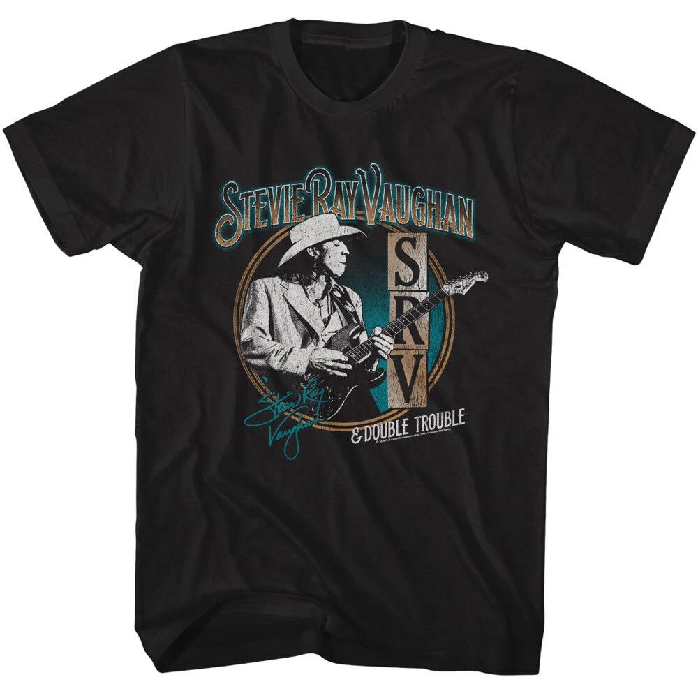 Stevie Ray Vaughan & Double Trouble SRV Men s T Shirt Music Merch 4XL