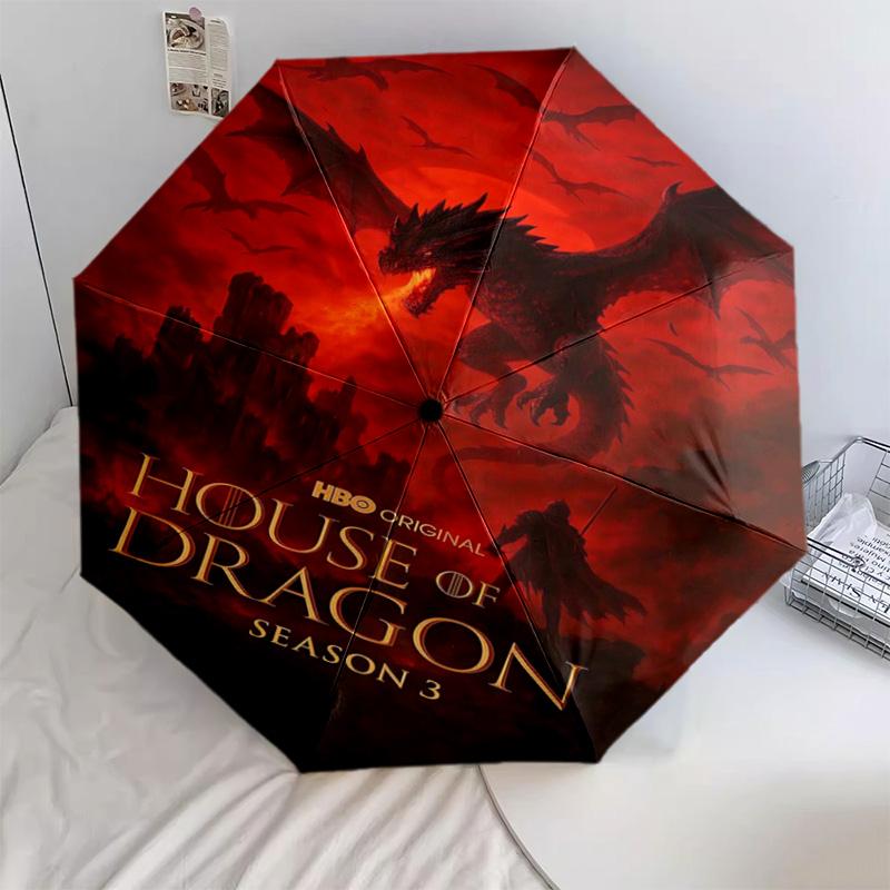 

1 шт. Автоматична складана парасолька - Мультяшний візерунок, Портативна та складана конструкція з 26 спицями, Різдвяні подарунки на День народження