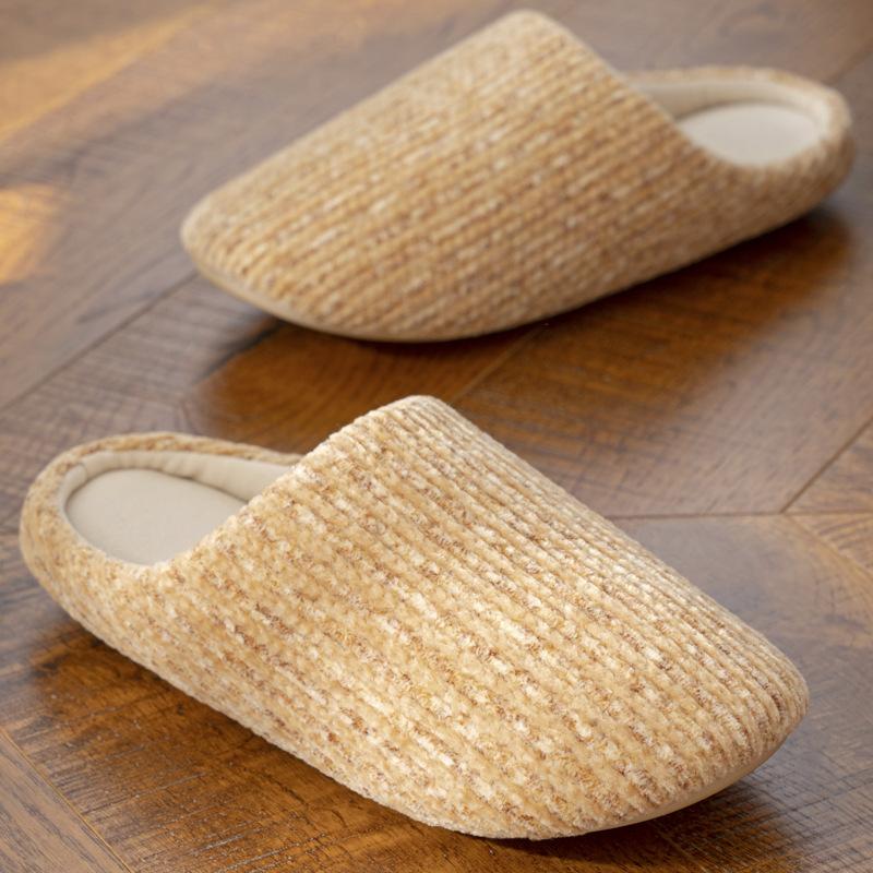 Mingsheng Autumn and Winter Silent High Quality Plush Cotton Slippers Home Indoor Warm Slippers Home Wool Floor Mop