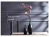 Black & White European Style Ceramic Vase for Minimalist Flower Arrangements