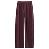 High-Grade Wool Casual Pants High Waist Thickened Autumn And Winter Wide-Leg Women'S Pants Soft Waxy Banana Pants Cashmere Straight-Leg Pants