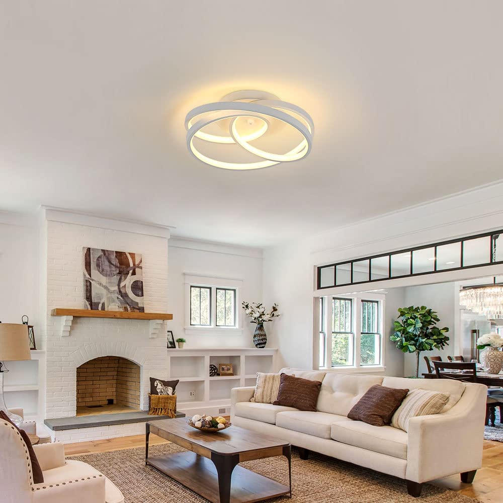 Modern Led White Circular Ceiling Light Home Decoration Bedroom