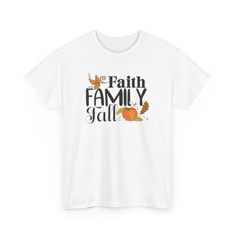 Fall Aesthetic T-Shirt | Autumn Leaves Pumpkin Spice Tee | Faith Family Fall