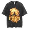 Harajuku Vintage TShirt Japanese Anime Dragon Ball Graphic Oversize T Shirt Washed Tshirt Men Summer Cotton Tops Tees