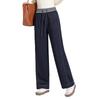 Women's Casual Straight-Leg Drawstring Jeans