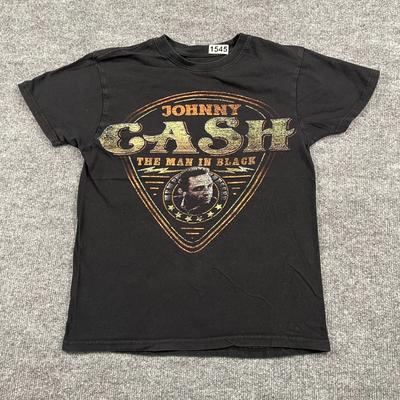 Johnny Cash Człowiek w czerni Kostka do gitary Koszulka Mała 17x23 Czarna