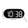 Digital Alarm Clock with LED Display, Date And Week Functionality, Adjustable Brightness for Bedroom