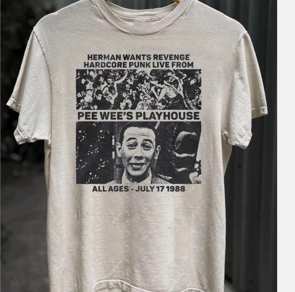 Playhouse Pee Wee Herman short sleeve sand color classic shirt Unisex T-Shirt XXXXL