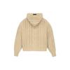 Fear of God Essentials Kabelstrikket Hettegenser Gullmelert Herre Topper Brun 192BT234393F
