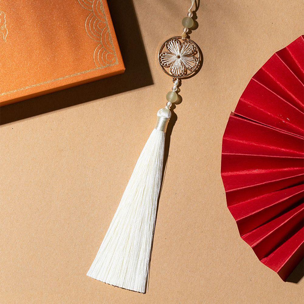 

Ornaments Car Pendants DIY Craft Chinese Knot Silk Tassel Pendant Polyester Silk Tread Tassel