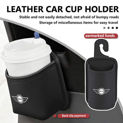 Car Back Seat Cup Hanging Mount Drink Water Bottle Holder For MINI Cooper R55 R56 R60 R61 Countryman Clubman Aceman JCW