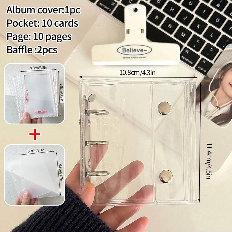 A8 Binder Photocard Holder Idol Cards Collect Book Cute Photo Album Kpop Card Holder Binder Background Kpop Album