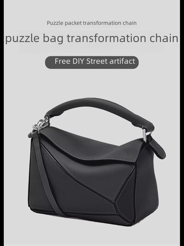 Loeve Goya Geometric Underarm Bag with Donut Chain Decor