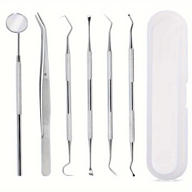 Stainless Steel Dentist Oral Tools Cleaning Flossing Tartar Removal Easy To Clean Not Easy To Break Dental Oral Mirror Care Kit
