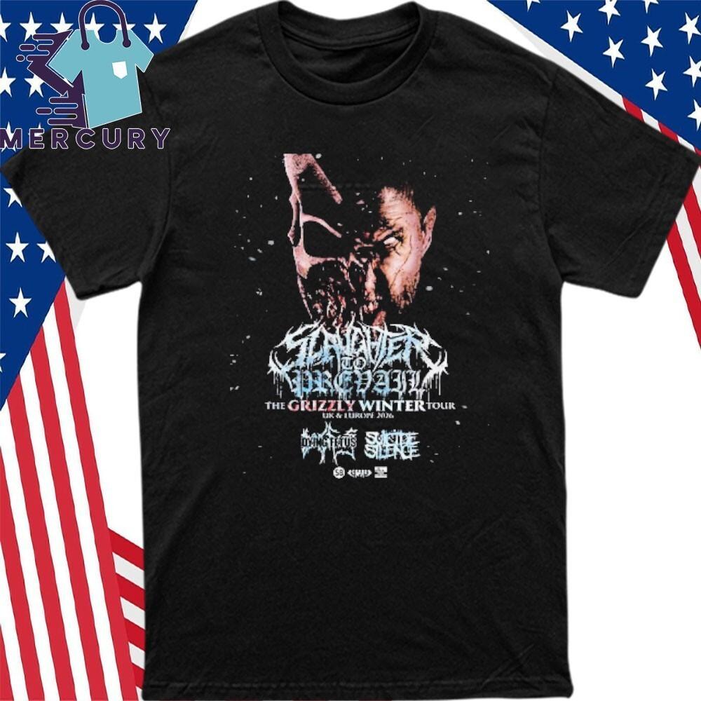 Slaughter To Prevail The Grizzly Winter Tour UK And Europe 2026 Shirt Unisex T-Shirt XXL