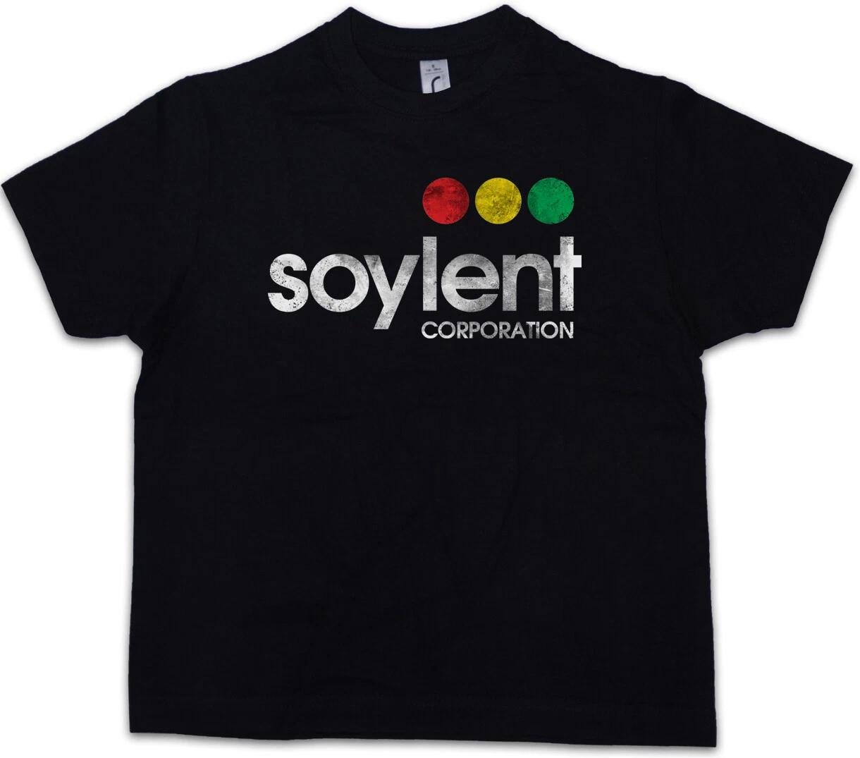 SOYLENT CORPORATION Kids Boys T-Shirt Green Company Sign Logo 2022 Sci Fi- 100